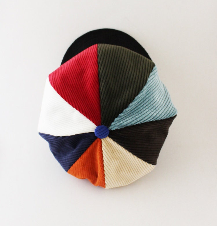Rainbow Newsboy Cap - Etsy display picture 1