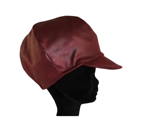 Rasta Cap / Faux Leather / Dreadlocks 