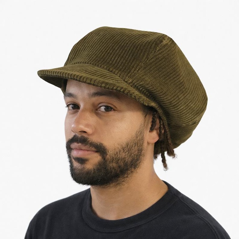 Kakhi Rasta Khaki Corduroy Rasta Cap - Special for Dreadlocks - Etsy