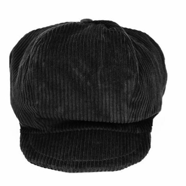 Black Corduroy Rasta Cap - Special Dreadlocks!