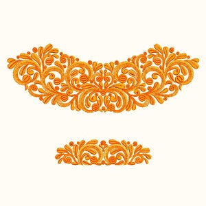 Embroidery Design Pattern Embroidery Designs Swirls Curls Machine Embroidery File