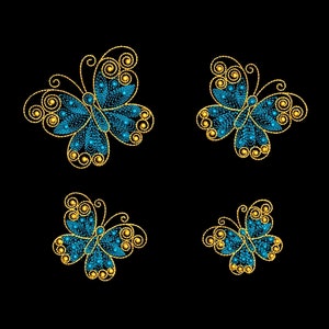 Embroidery Design Butterfly Machine Embroidery File dst exp pes hus jef vp3