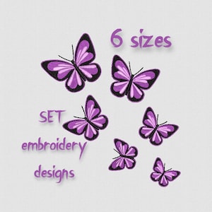 Stickmuster, Schmetterling, Maschinenstickerei, SOFORTIGER DOWNLOAD