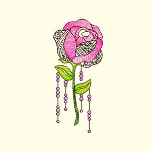 Embroidery Design Rose Embroidery Designs Flower Machine Embroidery Pattern