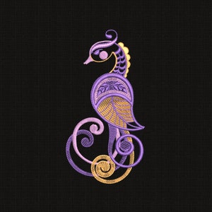 Bird Embroidery Design: Ornate Plumage Machine Embroidery Pattern (Digital File)