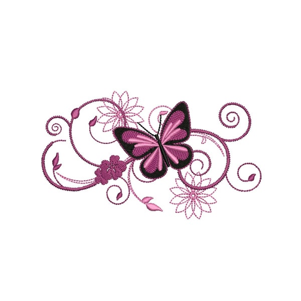 Embroidery Design Butterflies Embroidery Designs Flower