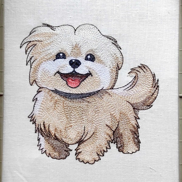 Embroidery Design Dog Embroidery Designs Maltipu