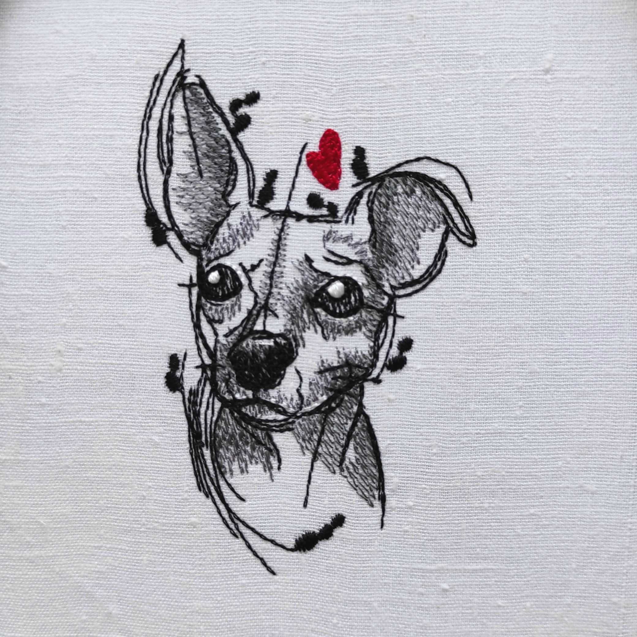 B5 鉛筆画 チワワ 原画 【公式通販】