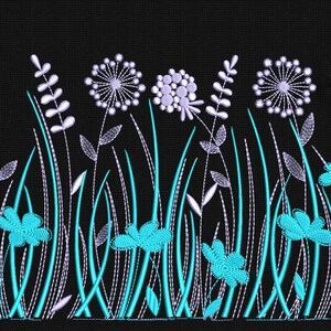 Wildflowers Embroidery Design Cottagecore Flower Machine Embroidery Files INSTANT DOWNLOAD