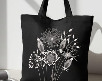 Diseño minimalista floral para bordado a máquina / Archivo botánico
