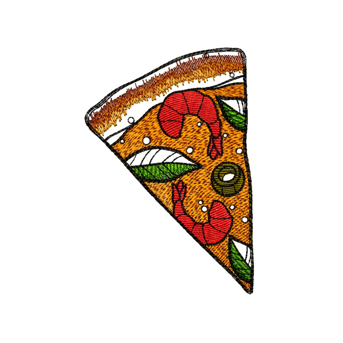 Embroidery designs pizza embroidery design  etsy Embroidery designs pizza embroidery design  etsy