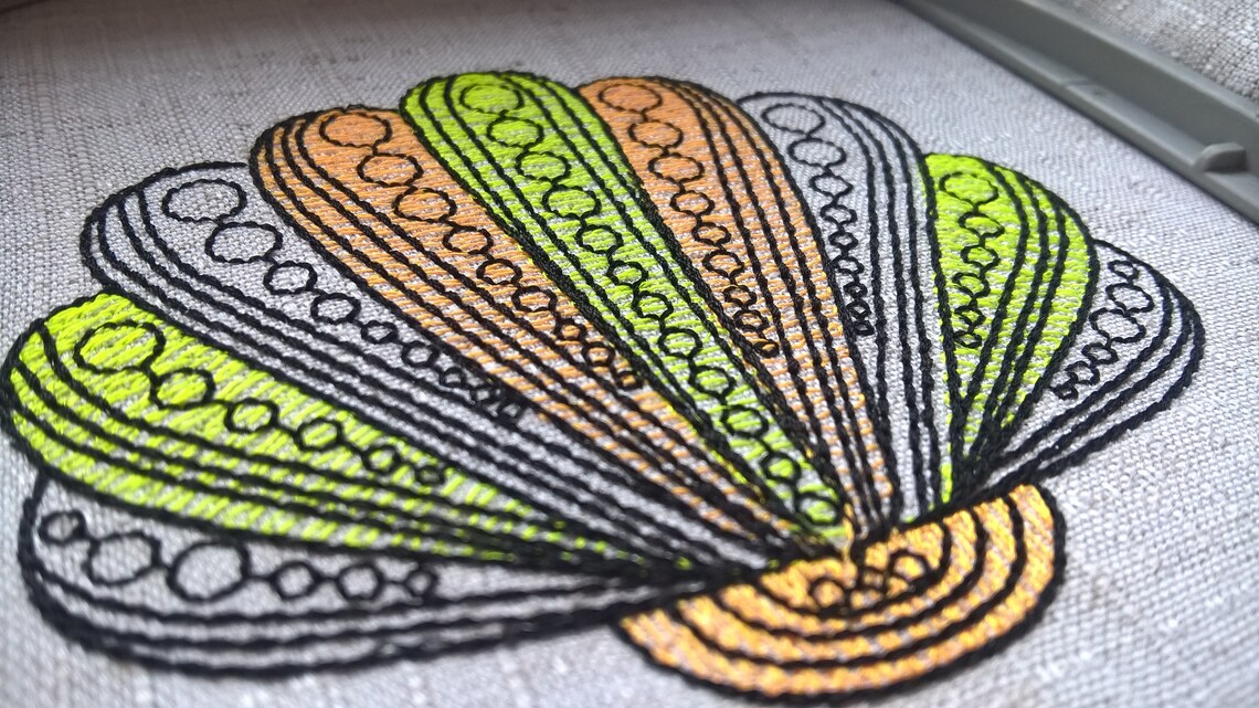 Seashells Machine designs Embroidery set Digital embroidery Etsy