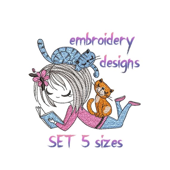 Embroidery Designs Girl Embroidery Design Baby Etsy UK