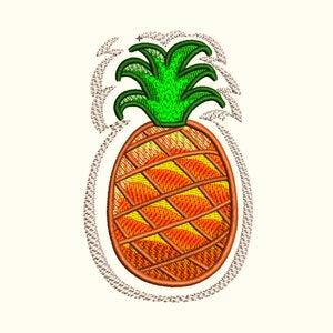 Embroidery Design Pineapple Machine Embroidery Pattern