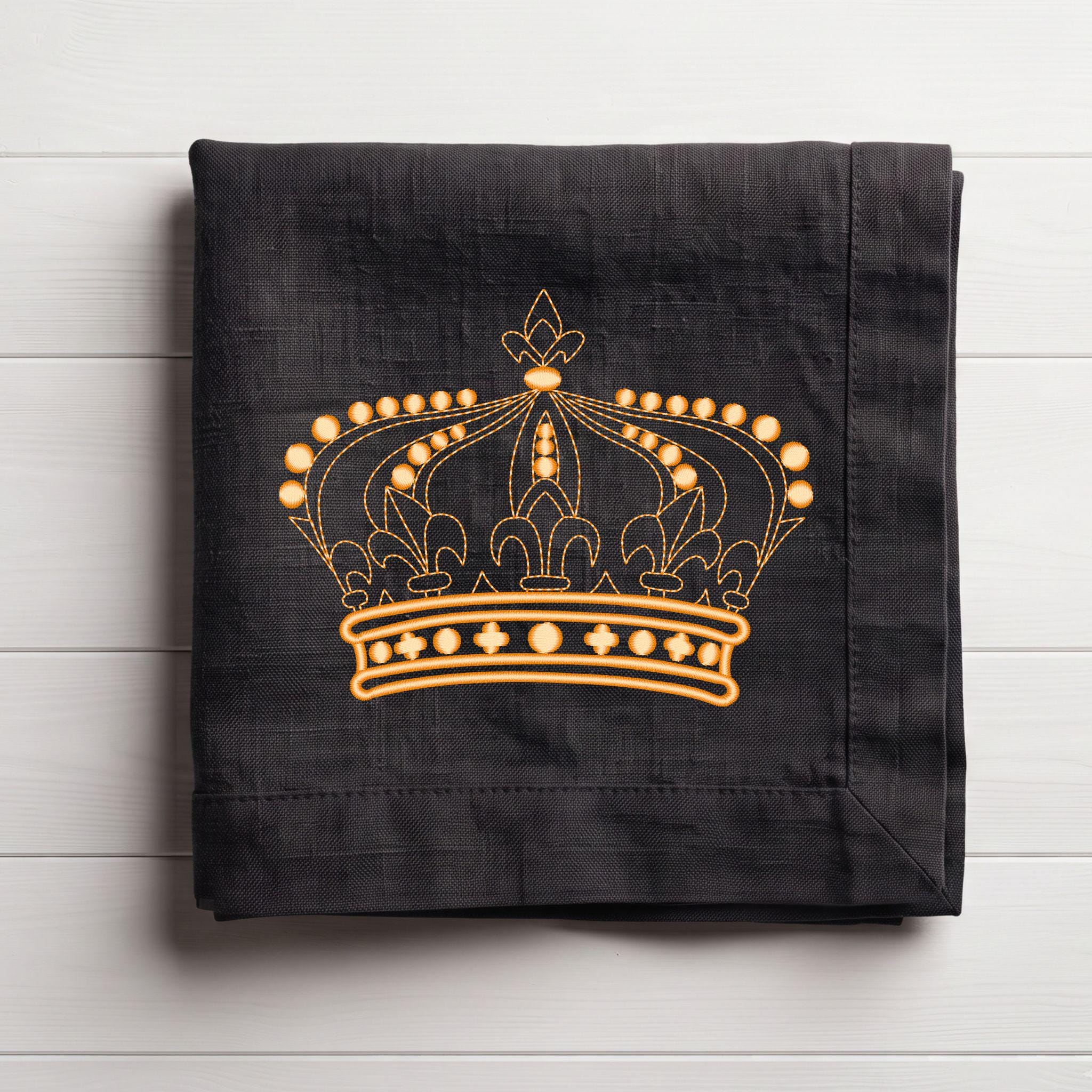 pium クラウン刺繍 王冠刺繍デザイン｜モノグラムミシン刺繍｜3サイズ - Etsy 日本
