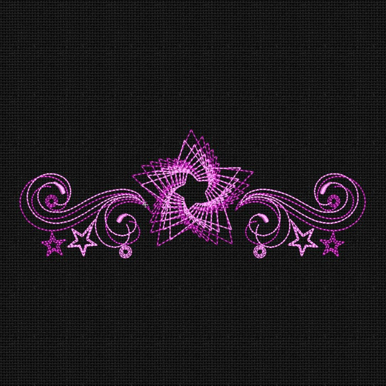 Star embroidery design swirls embroidery designs  etsy Star embroidery design swirls embroidery designs  etsy