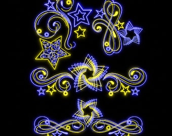 Star Border Embroidery Design | Corner Scroll | 5x7 Hoop Machine Embroidery