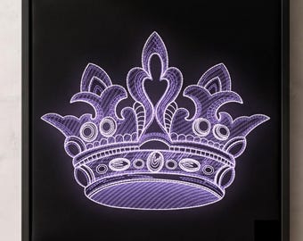 Royal Crown Machine Embroidery Design | Fleur de Lis | Digital File
