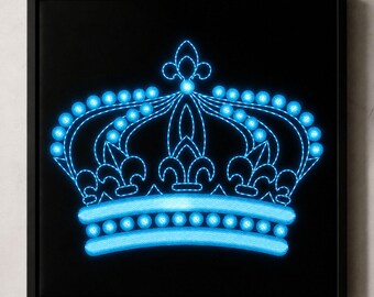 Royal Crown Machine Embroidery Design | 4 Sizes | 4x4 Hoop | Digital File