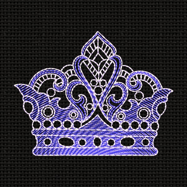 Embroidery Design Crown Embroidery Designs