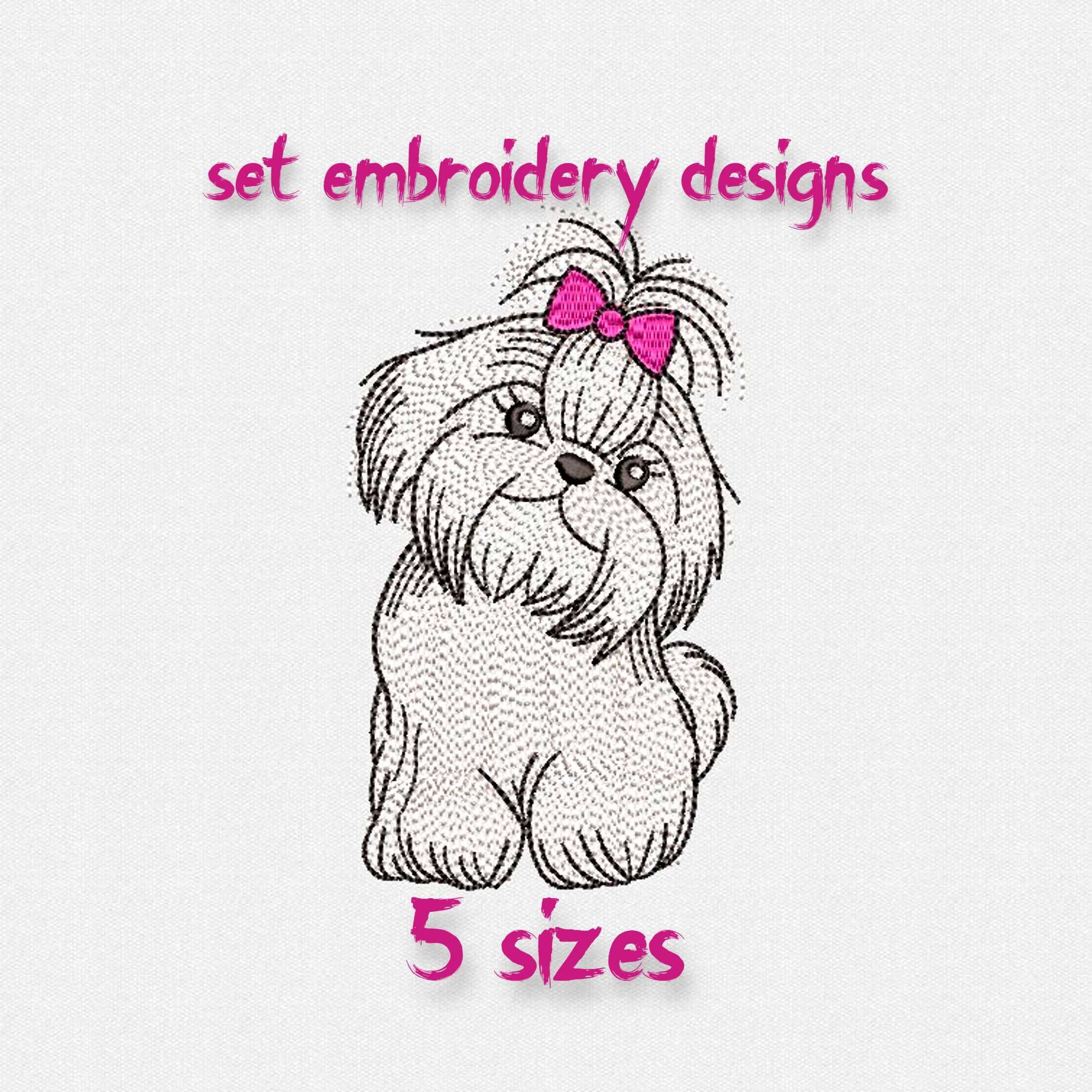 Embroidery Design Dog Embroidery Designs Etsy Australia
