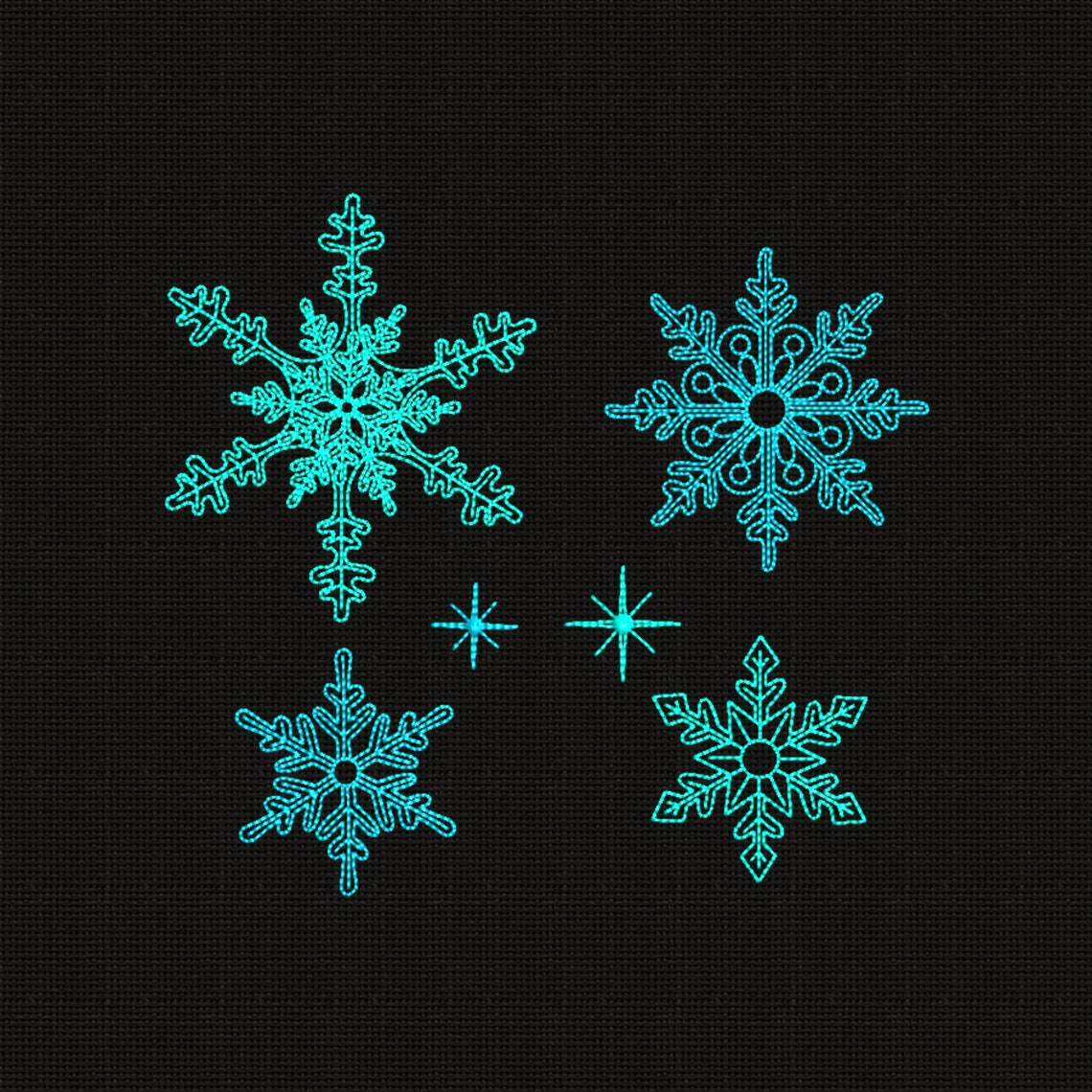 Diseños de bordado Copo de nieve