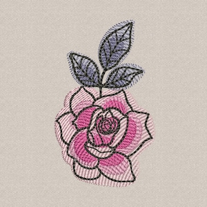 Embroidery Designs Flower Rose Embroidery Design INSTANT DOWNLOAD