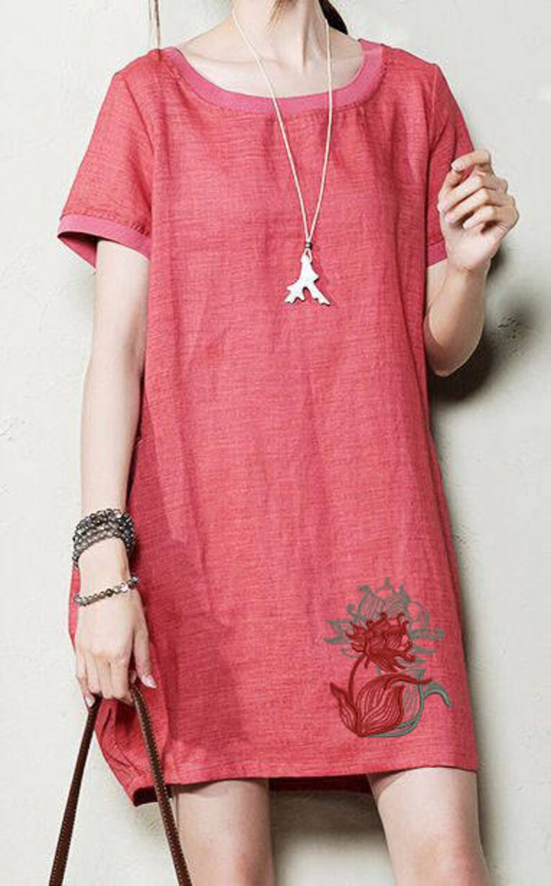 Machine embroidery design flower 5x7 in instant download  etsy