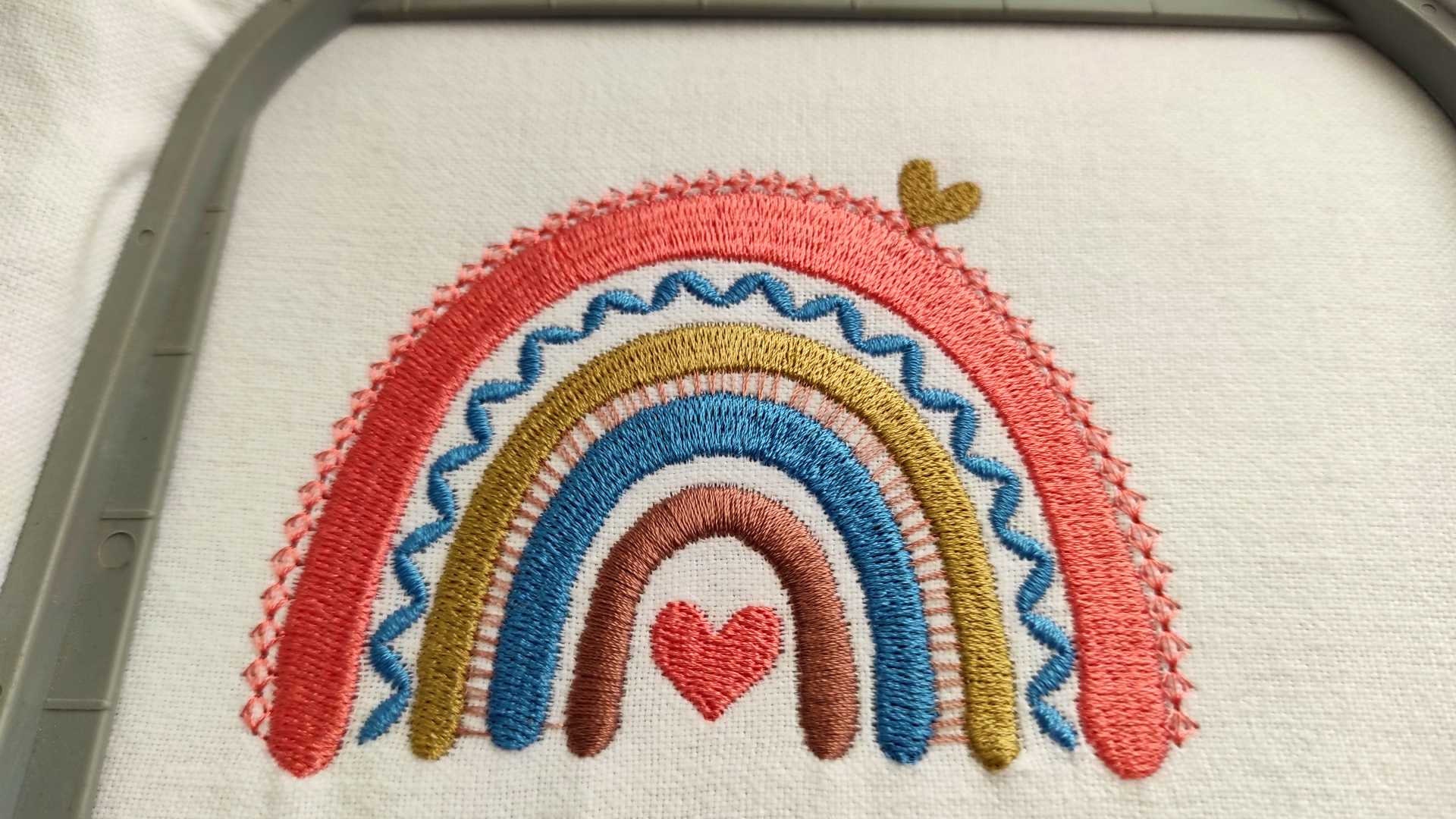 Embroidery Designs Rainbow Embroidery Design Etsy