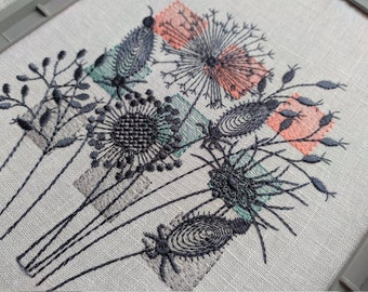 Embroidery Design Flower Embroidery Designs Wild Flowers INSTANT DOWNLOAD
