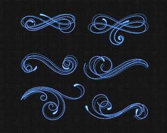 Embroidery Designs Swirls, Embroidery Design Border