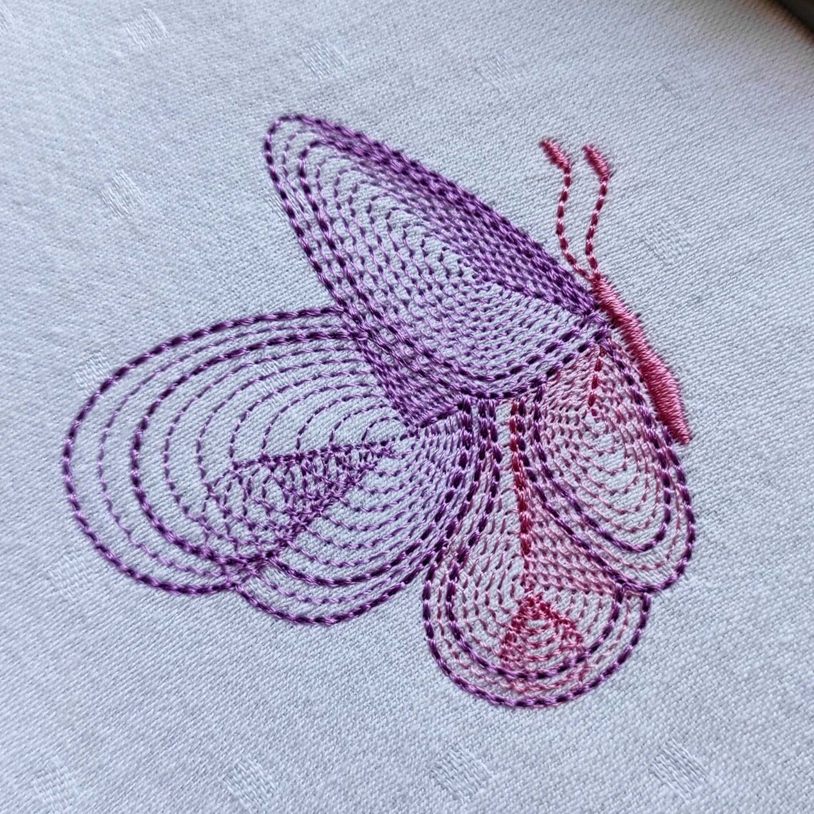 Embroidery Design Butterfly Embroidery Designs Etsy