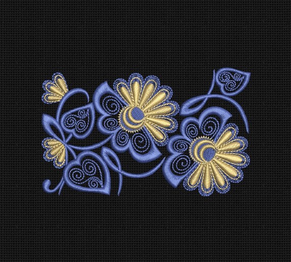 france 5 motif visa motif motif x  Machine broderie Bordure 7 Etsy  5 de fleurie