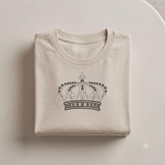王冠刺繍デザイン｜モノグラムミシン刺繍｜3サイズ - Etsy 日本