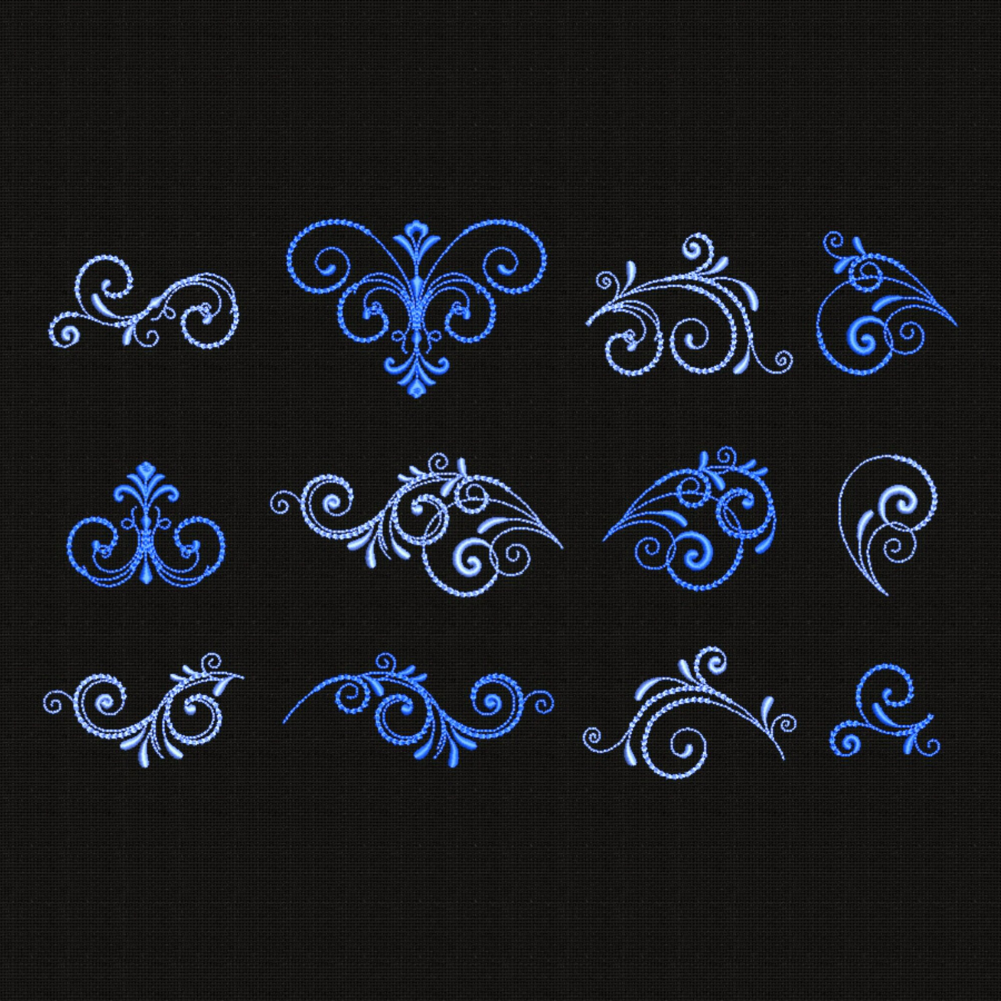 Swirl Machine Embroidery Designs