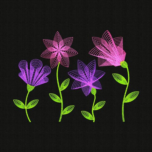 Embroidery Designs Flowers Embroidery Design Etsy