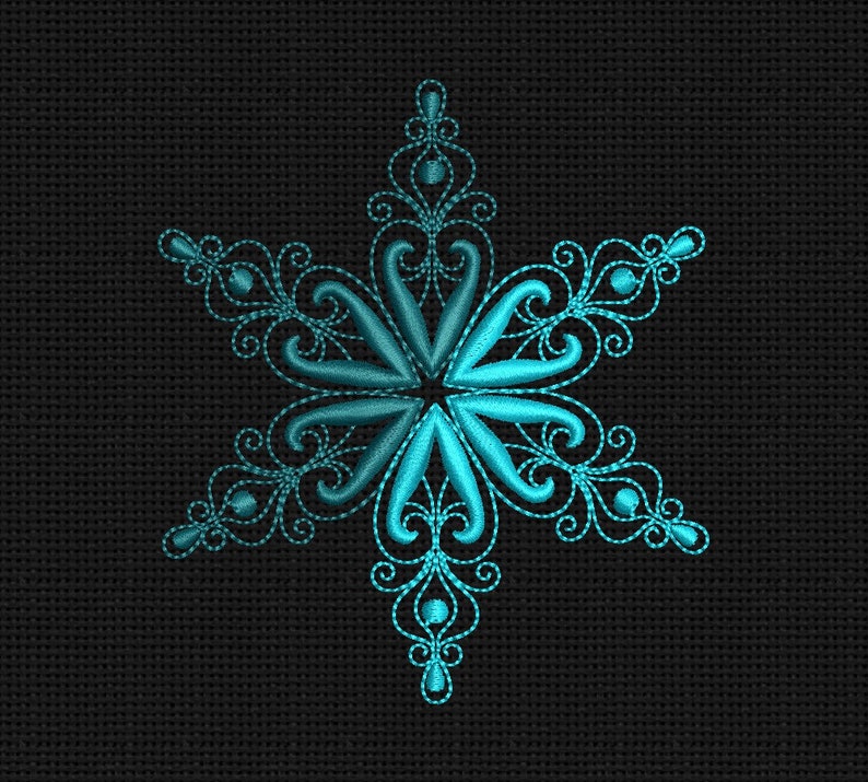 Embroidery Design Snowflake Embroidery Designs  Etsy