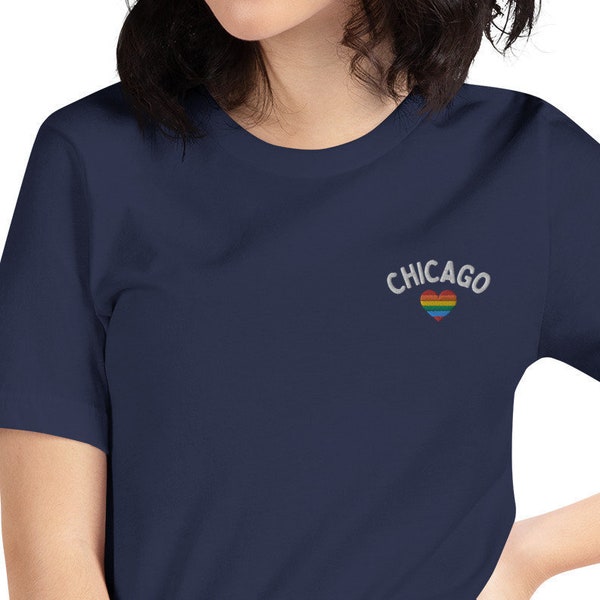 Chicago Pride T-Shirt, Chicago Shirt, Chi City, Illinois Shirt, Gay Pride Shirt