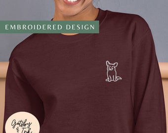 corgi sweatshirt, embroidered sweatshirt, corgi gifts for owners, cardigan corgi, unique gift for dog lover