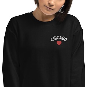Chicago sweatshirt, chicago gifts for women, valentines day gift for her, city sweatshirt gift for men