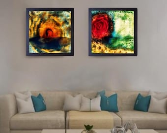 Arte mural iluminado: pintura en vidrio con LED. Panel de vitral: una obra de arte de lujo para una decoración única.