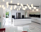 Dine table lighting, elegant stained glass lamp, spreading soft warm light