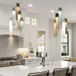 Kitchen Island Light, Modern Kitchen Lighting Hanging Lamp, Large Pendant Light for Kitchen Island Decor in Modern Farmhouse Style image 1