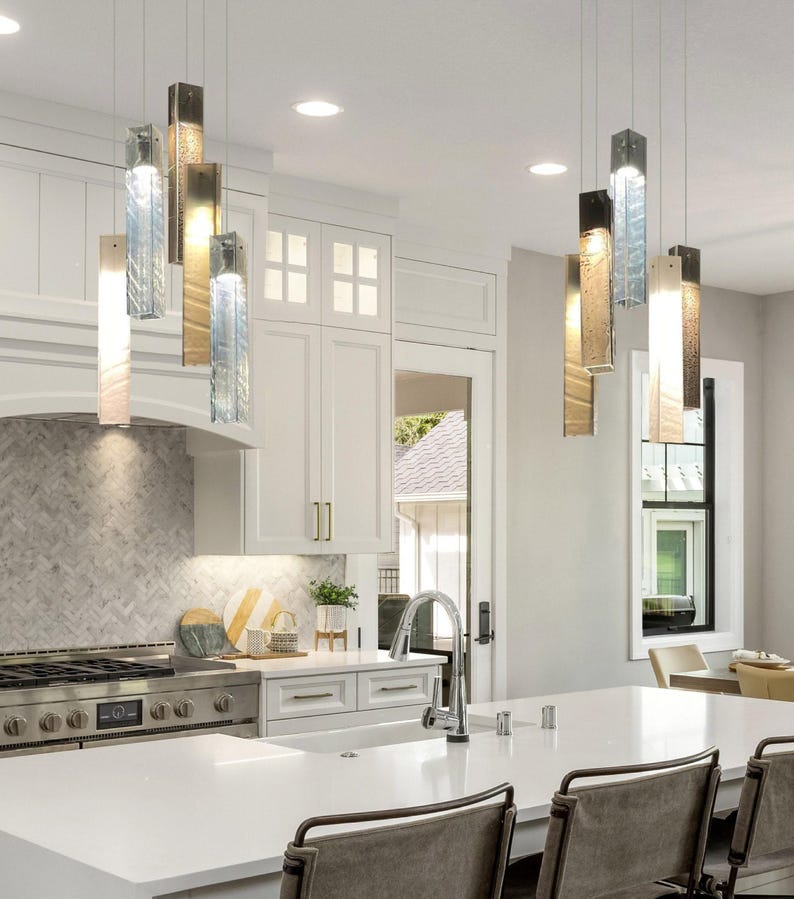 Kitchen Island Light, Modern Kitchen Lighting Hanging Lamp, Large Pendant Light for Kitchen Island Decor in Modern Farmhouse Style image 1