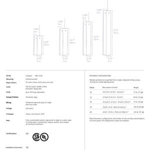a collection of architectural drawings and specifications for a Sunbeam ceiling design.