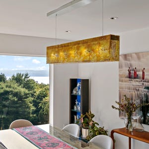 Lumière linéaire | Plafond rectangulaire pour îlot de cuisine et salle à manger image 9