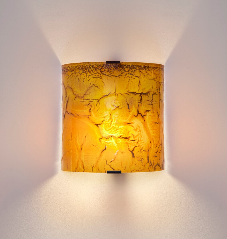 Wall Sconces Light Stain Glass Wall Art for Living Room Decor Etsy