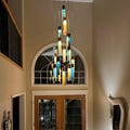 Luxury Unique Ceiling Light for 2 Story Foyer or Stairway. Hand Made Multi Light Pendant, Modern Chandelier. product logo