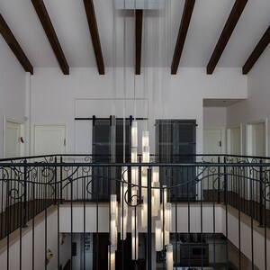 Große moderne Kronleuchter Beleuchtung für gewölbte Decke oder | Etsy