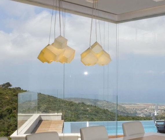 Hand Blown Glass Ceiling Light For Dining Room